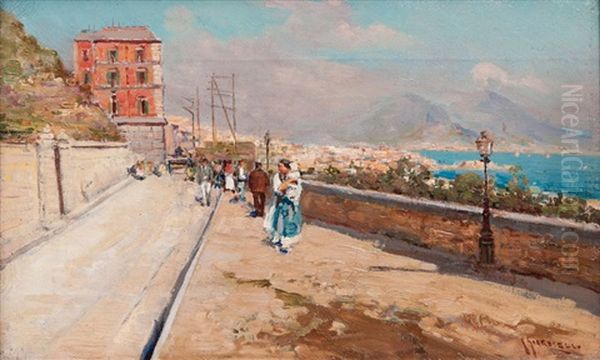 Promenade In Neapel by Giuseppe Giardiello