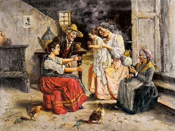 Scena Di Vita Familiare by Giuseppe Giardiello