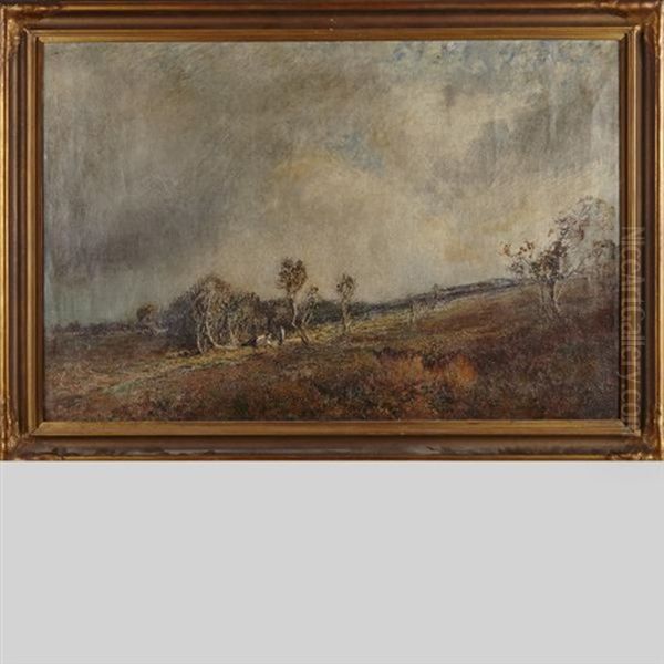 A Dutch Moor, North Holland Oil Painting by Henry William Phelan Gibb