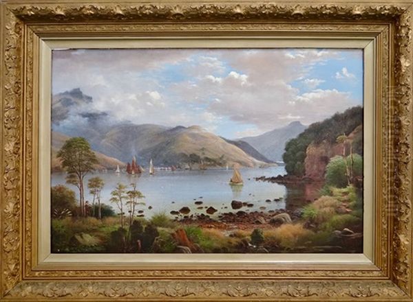 Akaroa Oil Painting by John Gibb