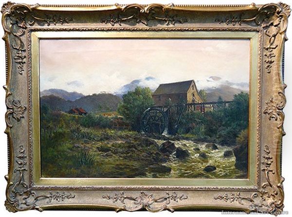 Canterbury Mill Oil Painting by John Gibb