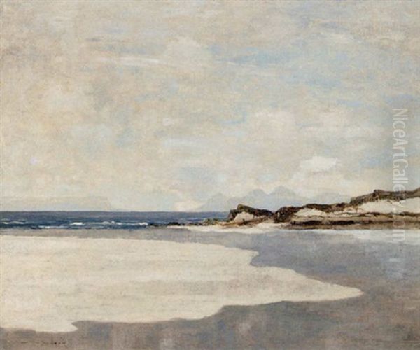 The Sands Of Morar Oil Painting by William Alfred Gibson