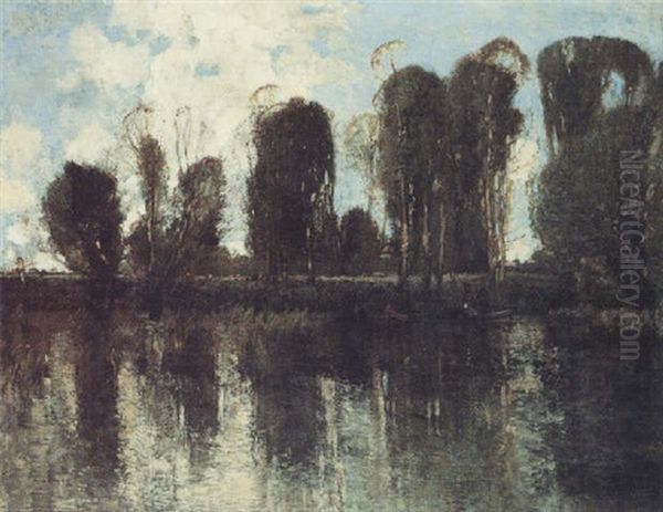 On The Loire Oil Painting by William Alfred Gibson