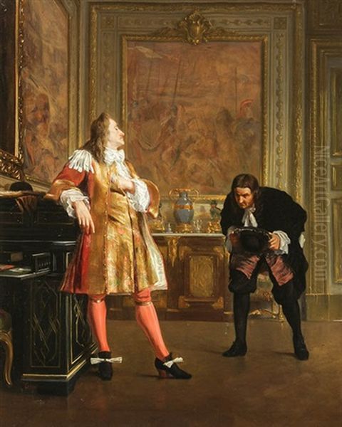 The Pauper In The King's Court Oil Painting by Francois Theophile Etienne Gide