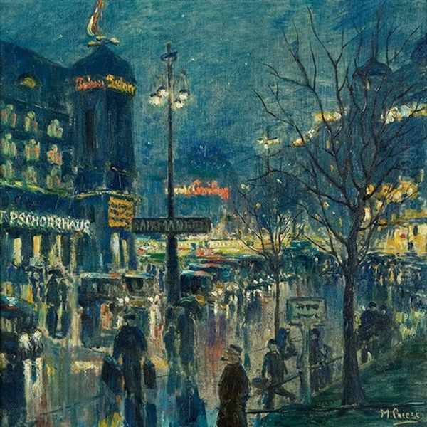 Potsdamer Platz Oil Painting by Marie Elisabeth Giese