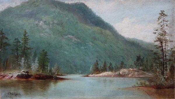 Alpine Landscape Oil Painting by Charles Henry Gifford