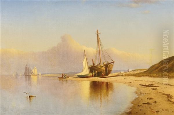 Beach, New England Oil Painting by Charles Henry Gifford