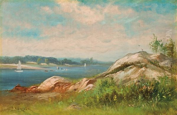 A Summer Day, New Bedford Oil Painting by Charles Henry Gifford