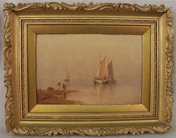 Tranquil Coastal View Oil Painting by Charles Henry Gifford