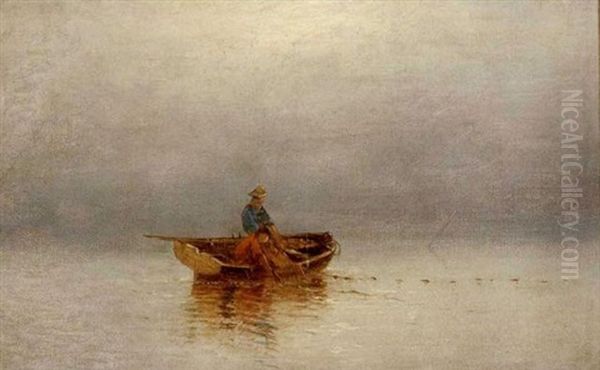 The Fishing Dory Oil Painting by Charles Henry Gifford