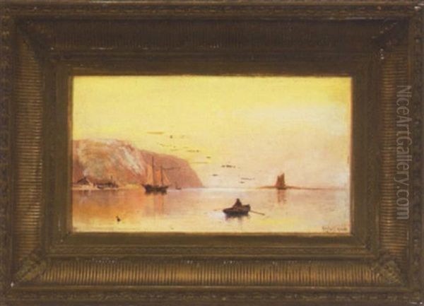 Tranquil Coastal Scene Oil Painting by Charles Henry Gifford