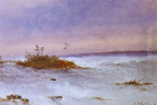 Choppy Water (niagara, New York?) Oil Painting by Charles Henry Gifford