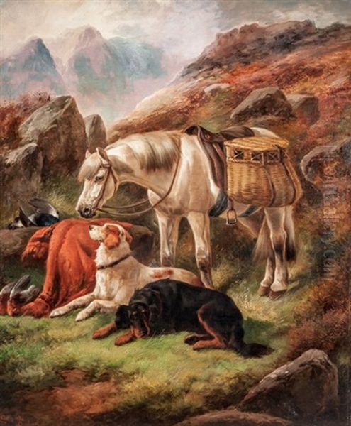 End Of The Hunt Oil Painting by John Gifford