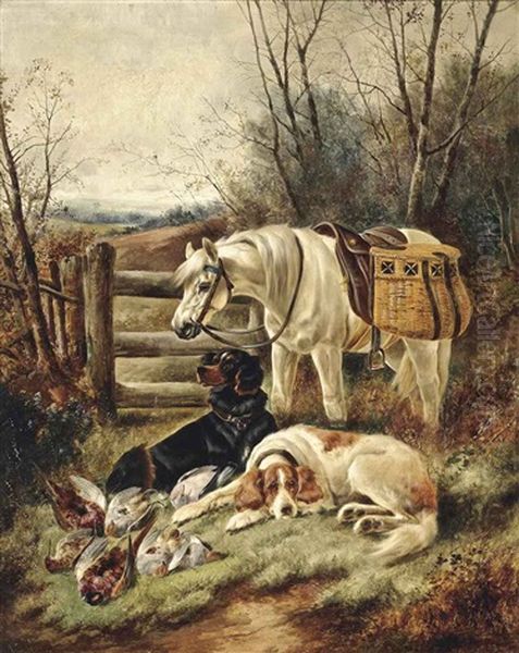 Waiting For Master Oil Painting by John Gifford