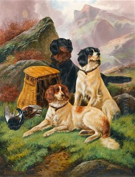 Faithful Companions (pair) Oil Painting by John Gifford