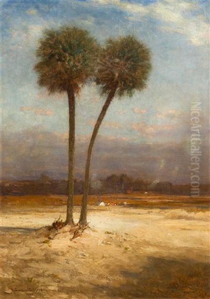 Two Palm Trees Oil Painting by Robert Swain Gifford