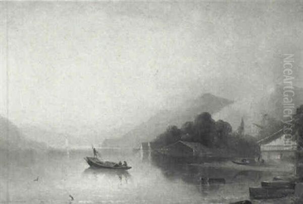 Lake Como Oil Painting by Robert Swain Gifford