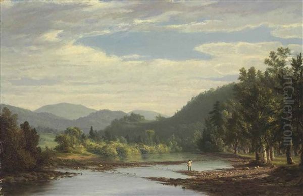 West Branch Of The Delaware River Oil Painting by Sanford Robinson Gifford