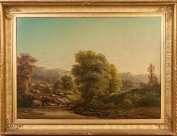 View Of Rockland County Oil Painting by Sanford Robinson Gifford