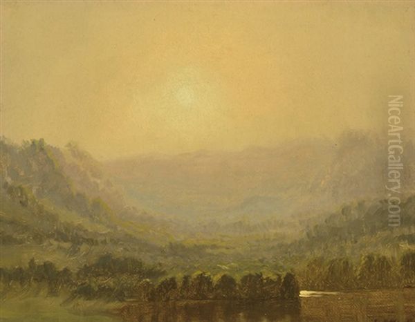 Mountain Sketch Oil Painting by Sanford Robinson Gifford