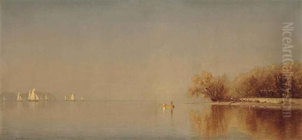 Tappan Zee Oil Painting by Sanford Robinson Gifford