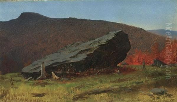 View In The Catskills Oil Painting by Sanford Robinson Gifford