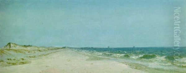 On The Long Island Coast Oil Painting by Sanford Robinson Gifford