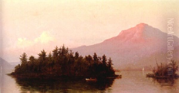 Lake George Oil Painting by Sanford Robinson Gifford