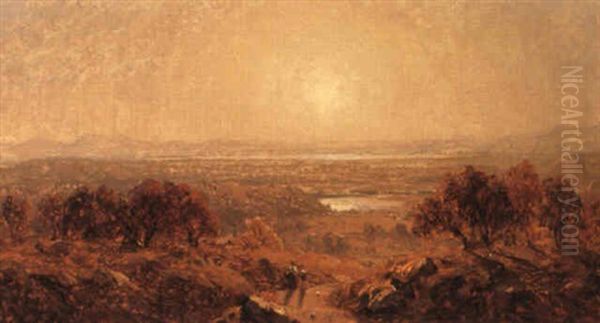 View Of Lake Champlain Oil Painting by Sanford Robinson Gifford