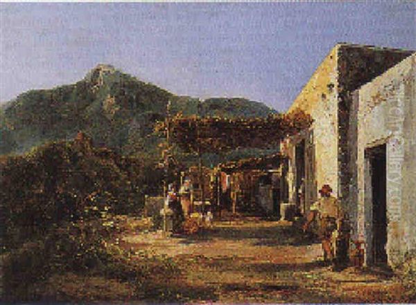 Vita Rurale Oil Painting by Ercole Gigante