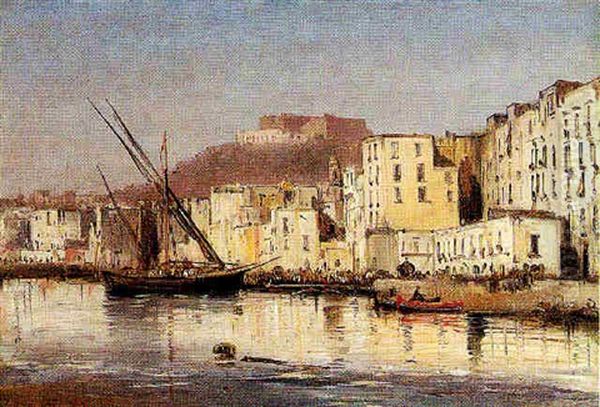 Marinella Oil Painting by Giacinto Gigante