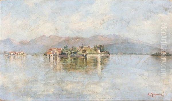 Lago Maggiore, Isola Bella Oil Painting by Eugenio Gignous