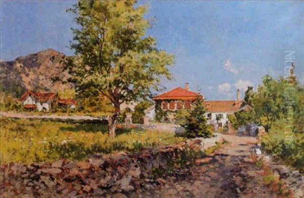 Sommerlandschaft Oil Painting by Eugenio Gignous