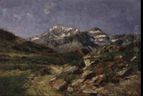 Paesaggio Di Montagna Oil Painting by Eugenio Gignous