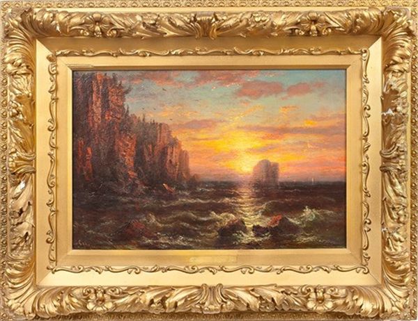 Paradise Rock Oil Painting by Regis Francois Gignoux