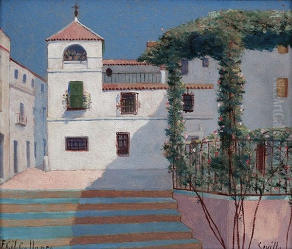 Plaza De Alfaro Oil Painting by Felipe Gil Gallango