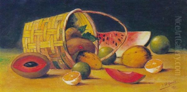 Frutas Oil Painting by Juan Gil Garcia