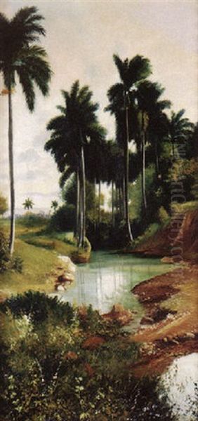 Paisaje Cubano Oil Painting by Juan Gil Garcia