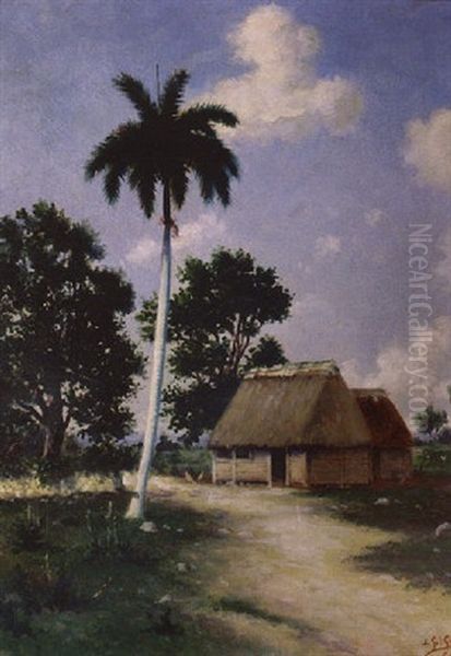 Paisaje Cubano Oil Painting by Juan Gil Garcia