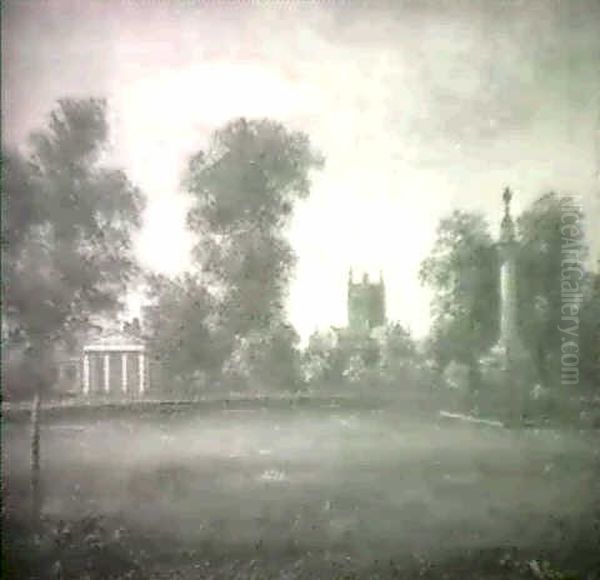 Hereford Cathedral Oil Painting by Albert Gilbert