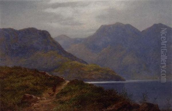 The Road Up Snowdon, North Wales Oil Painting by Arthur Gilbert