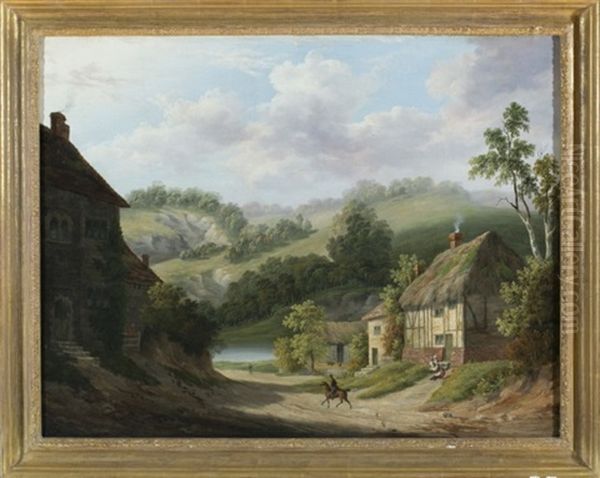 Untitled Landscape Oil Painting by Joseph Francis John Gilbert