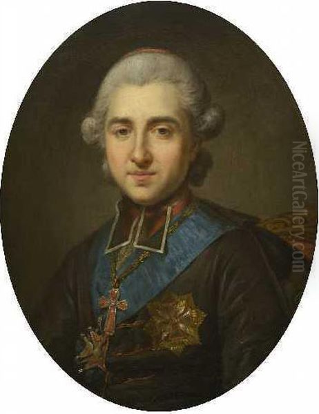 Bildnis Des Fursten Michal Jerzy Poniatowski Oil Painting by Marcello Bacciarelli