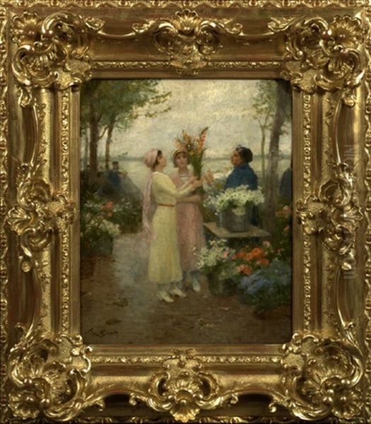 Les Glaieuls Oil Painting by Victor Gabriel Gilbert