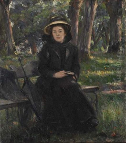 Le Grand Repos Dominical, Mrs. Victor Gilbert Oil Painting by Victor Gabriel Gilbert