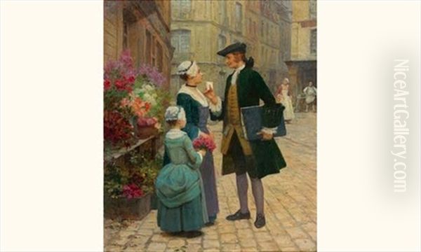 Pour La Fiancee Oil Painting by Victor Gabriel Gilbert