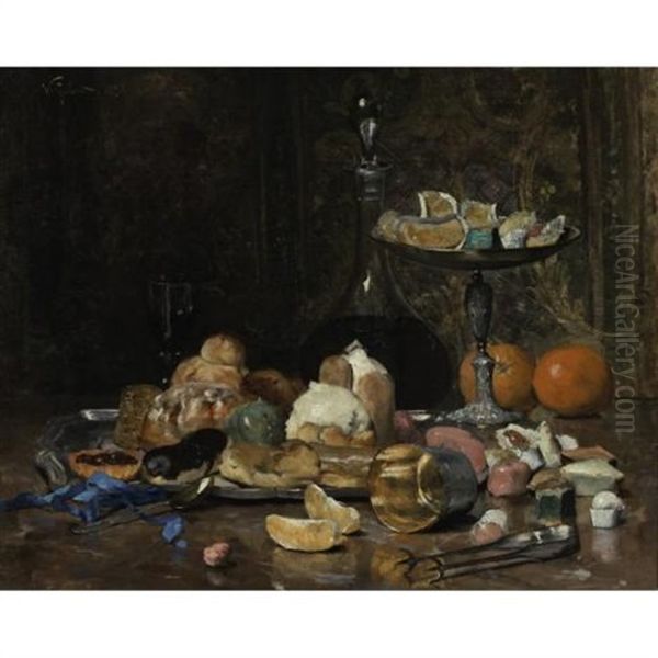 Sweet Delicacies Oil Painting by Victor Gabriel Gilbert