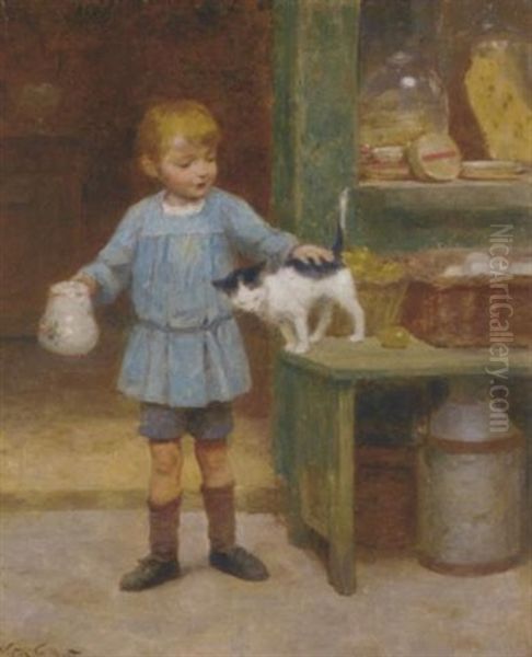 The Young Friends Oil Painting by Victor Gabriel Gilbert