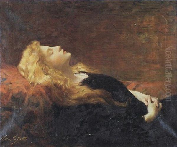 Le Repos Oil Painting by Victor Gabriel Gilbert