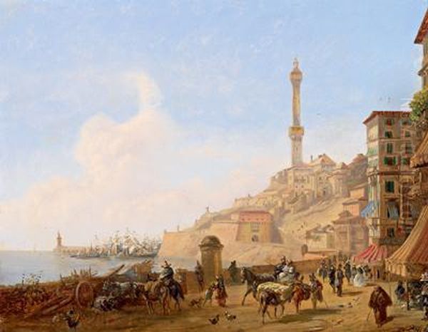 Porto Meridionale Oil Painting by Alois Bach